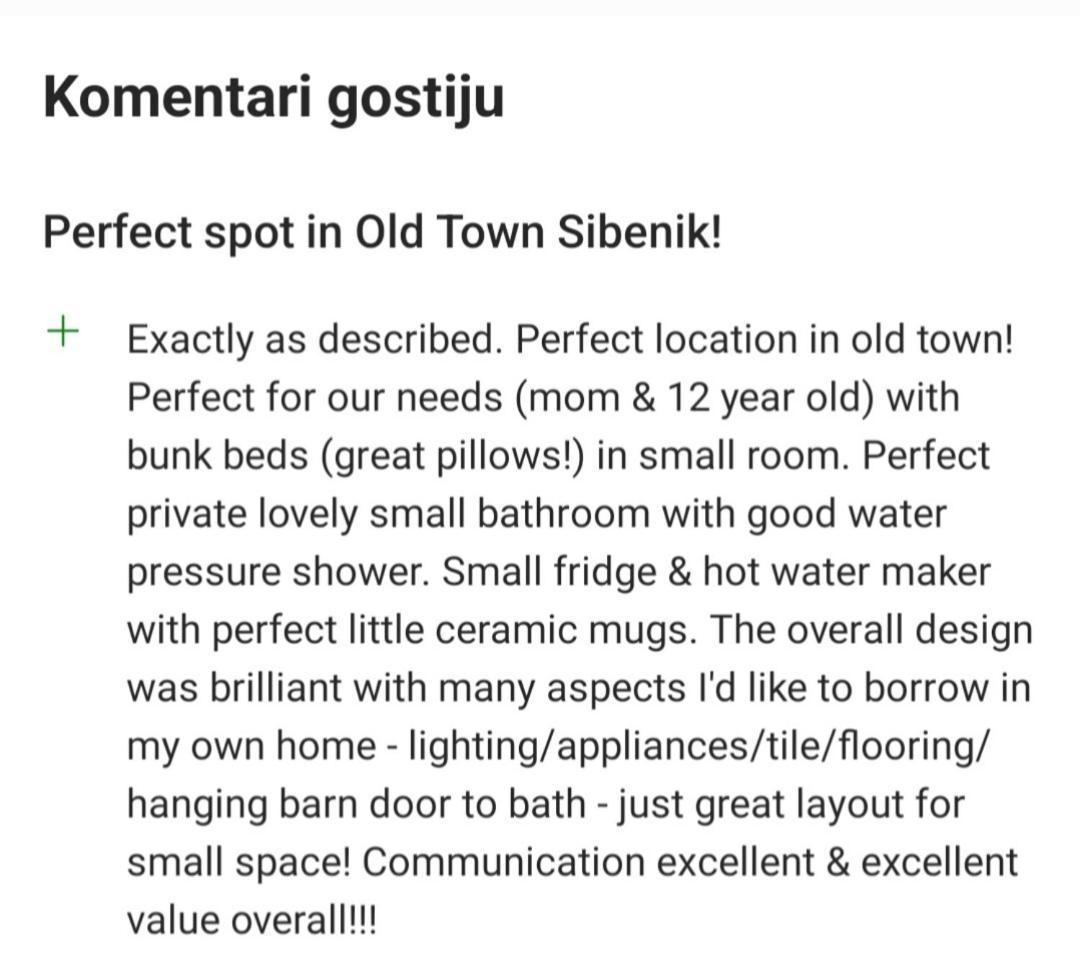 Rooms & Studio Apartments Šibenik Eksteriør bilde